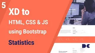 XD to HTML, CSS & JS using Bootstrap 5 (Statistics)