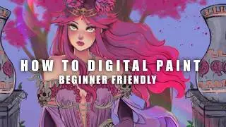 How to digitally paint - Beginner friendly