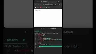 Pt. 01 - Adding Title on Text || HTML Series || 