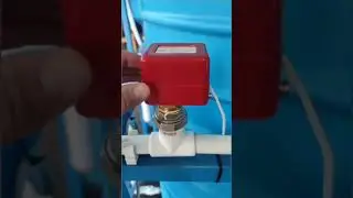 Реле протока. Пример установки на трубу