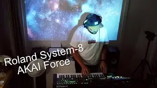 "Late waves" - synth wavy live jam with Roland System-8 and AKAI Force