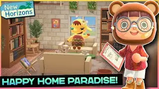 MY FIRST HAPPY HOME PARADISE ROOM! | Animal Crossing New Horizons