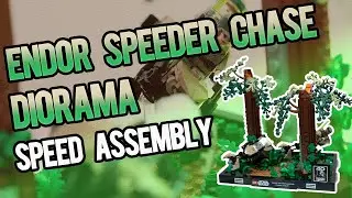 Lego Endor Speeder Chase Diorama Speed Build - Set 75353 #legostarwars