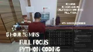 🚀 6-Hour Python Data Analytics | No Music | No Distractions. Just Pure Focus