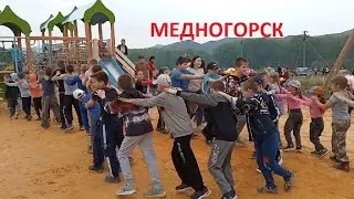 Открытие детской игровой площадки в Блявтамаке.