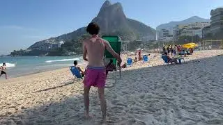 4K | ⛱️🐠Leblon Beach Brazil: 🔥Hottest Party in Rio de Janeiro🫢Summer 2024