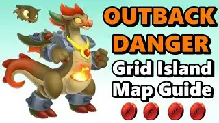 OUTBACK DANGER Grid Island Map Guide! How to Get KANGA, Haunted or Event Collection Items! - DC #59