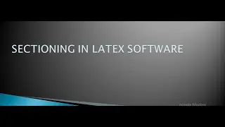 Sectioning in latex |section|subsection|part|chapter|paragraph|subparagraph|secnumdepth| in Latex