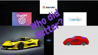 Chatgpt vs Gemini in Blender!