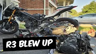 My YAMAHA R3 engine blew up