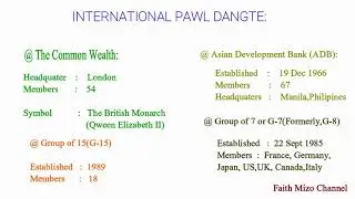 Mizo GK United Nation(UNO) leh Organisation dangte highlight