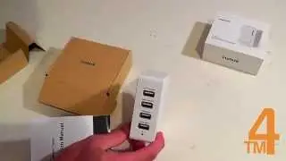 Inateck 4-Port Travel Charger Unboxing