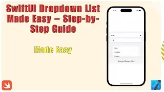 How To Create Dropdown List in SwiftUI