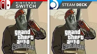 GTA San Andreas - Definitive Edition | Nintendo Switch vs Steam Deck (FPS, Loading Time, Screen)