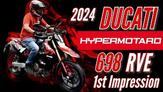 2024 DUCATI Hypermotard 698 RVE Quick Test and First Impression in City Ride