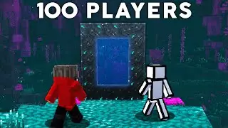 I forced 100 Players to Survive The ABYSS in Minecraft...
