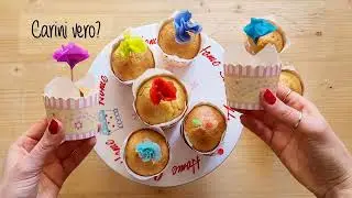 Ricetta facile: Muffin ai mandarini senza burro, decorati con i fiori