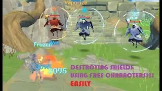 Removing Abyss Mages and Fatui Skirmishers Shield Using Free Characters on Genshin Impact