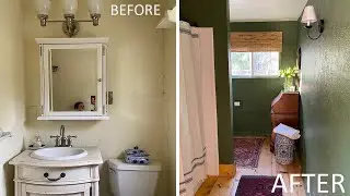 UGLY RENTAL BATHROOM MAKEOVER  -- RENT-O-VATION