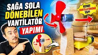 Sağa sola dönebilen vantilatör yaptım
