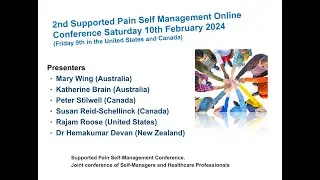 2nd Supported Pain Self Management Online Conference Saturday 10th February 2024