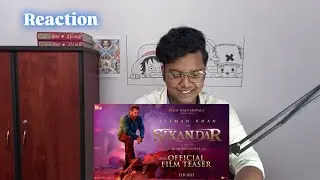 SIKANDAR Official Film Teaser Reaction | Salman Khan |  Rashmika  | A.R. Murugadoss | Drunken Clam