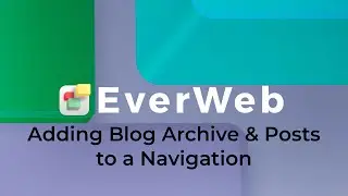 Adding The Blog Archive and Posts To The Navigation Menu Widget