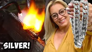 How to Make a Silver Cuban Link Bracelet by Hand - INSANE!