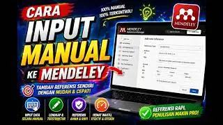 Cara Input Manual ke Mendeley