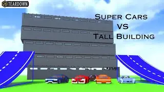Super Cars VS Tall Building | Teardown #teardownmods   #teardowngameplay   #teardown