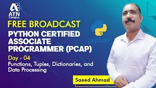 PCAP Training in English DAY 04 | Functions, Tuples, Dictionaries, and Data Processing