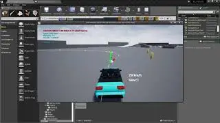 [ UE4 ] AI Vehicle ( Spline Path Follow ) - Test 01
