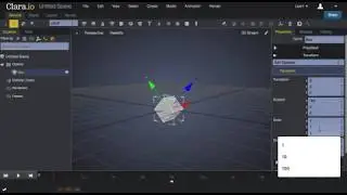 Getting Started: Using move, rotate, scale in Clara.io