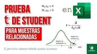 Prueba t de Student [PARA MUESTRAS RELACIONADAS] ✅ en Excel 💥