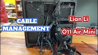Cable Management using Lian Li O11 Air Mini (Time-lapse) | PCCM-30