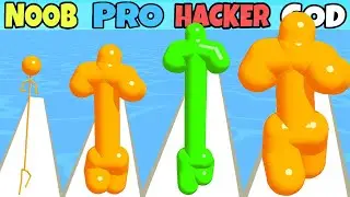 NOOB vs PRO vs HACKER vs GOD in Tall Man Run