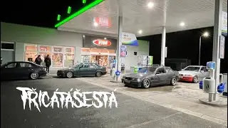 Night Touge Drifting - 3x e36 one e46 - POV