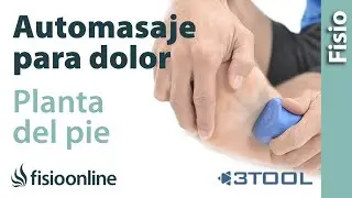Self-massage to relieve pain in the sole of the foot and heel