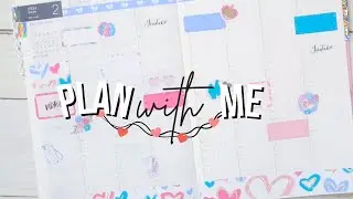 Plan with me| Valentines Theme #plannercommunity #hobonichicousin
