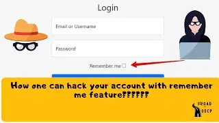 How to abuse remember me functionality |Web security|Account Takeover|ATO