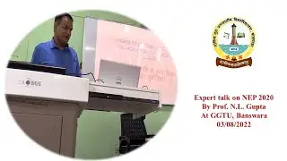 Expert Lecture on NEP 2020 by Prof. N.L. Gupta|GGTU Banswara