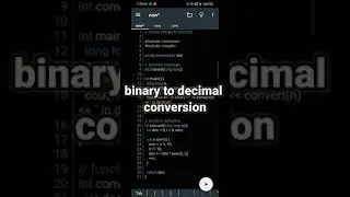 binary to decimal conversion#programming #shorts