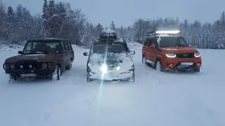 Прокатились по заснеженному лесу.