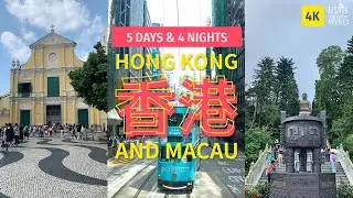 5D4N Hong Kong and Macau Vlog | Victoria Peak | Tian Tian Buddha | Cable Car | Ding Ding Tram | M+