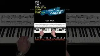 Get Back (The Beatles) - Piano Cover with Sheet Music #billypreston #keyboardsolo
