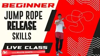 Beginner Jump Rope RELEASE SKILLS + Workout! LIVE CLASS | Elite Jumps