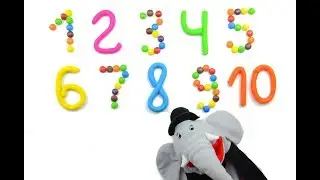 Учим цифры от 1 до 10 и Цвета для детей Play doh и конфеты m&ms