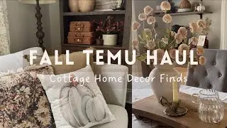 TEMU Fall Home Decor Haul | Cottage Home Decor Styling