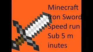 Speed running making an iron sword texture