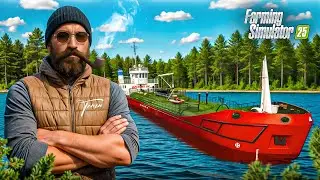WE BOUGHT A SHIP FOR THE FARM - FARMING SIMULATOR 25